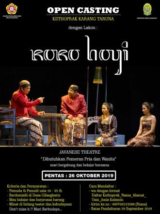 Tertarik Seni Teater ? Yuk Ikuti Open Casting Kethoprak Karangtaruna 'Roro Hoyi'